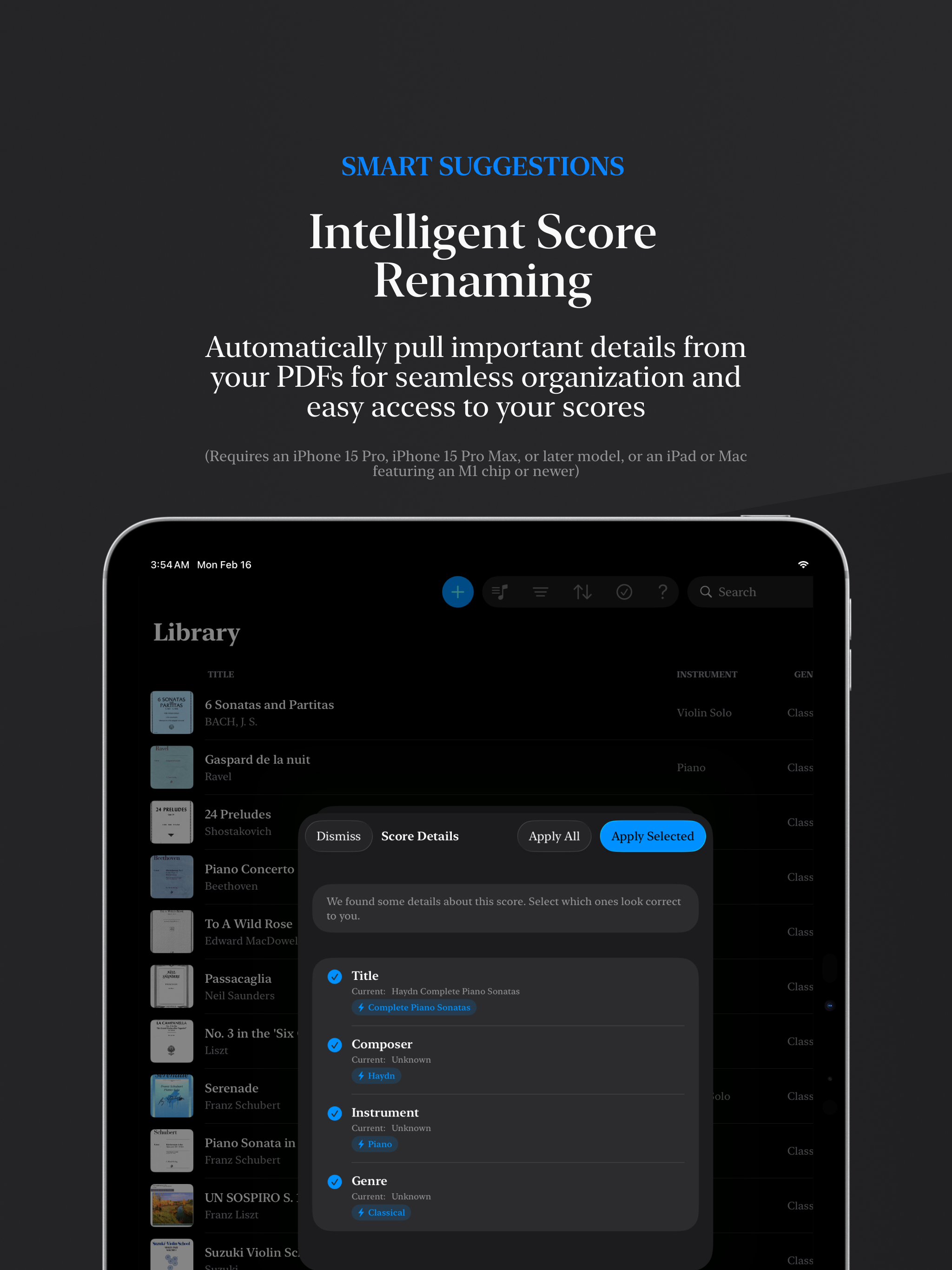Simplify your sheet music experience