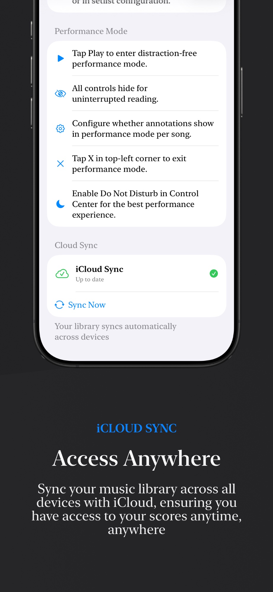 Create and Manage Setlists